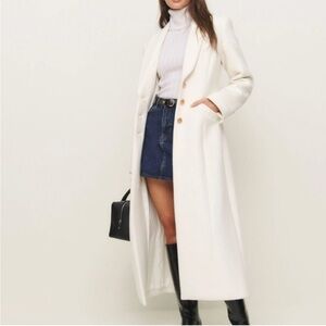 Reformation Eden Nipped Waist Coat White